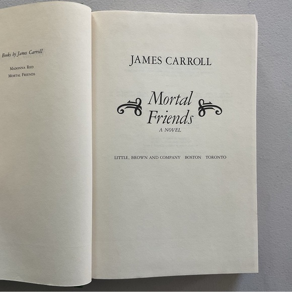 Mortal Friends by James Carroll Vintage Hardcover Book - Picture 3 of 6
